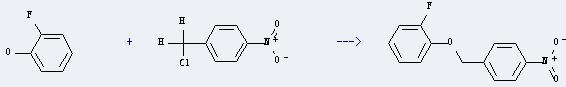 2-Fluorophenol can react with 1-chloromethyl-4-nitro-benzene to get (2-fluoro-phenyl)-(4-nitro-benzyl)-ether.